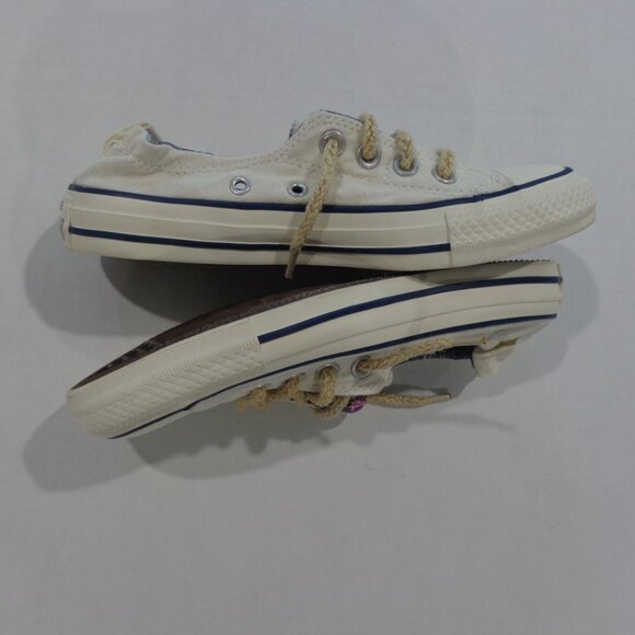 Converse All Star White Shoreline Rope Laces Slip On Women Size 5.5 - Picture 6 of 7